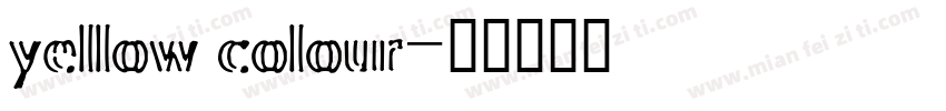 yellow colour字体转换